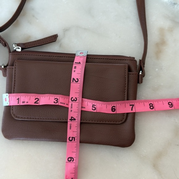Smart Trend Brown and Tan Crossbody and Clutch Set of 2 Bags Faux Leather NWOT - Picture 11 of 13